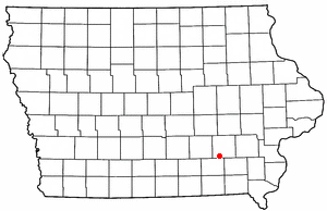Location of Martinsburg, Iowa