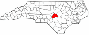 Image:Map of North Carolina highlighting Harnett County.png