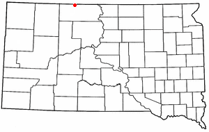 Location of McIntosh, South Dakota