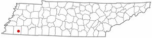 Location of Williston, Tennessee
