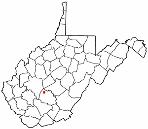 Location of Gauley, West Virginia