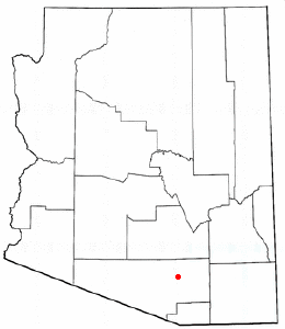 Location of Tucson Estates, Arizona