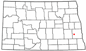 Location of Buffalo, North Dakota