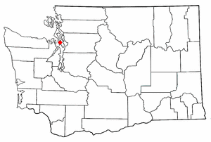 Location of Freeland, Washington