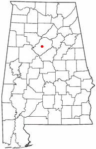 Location of McDonald Chapel, Alabama