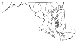Location of Ashton-Sandy Spring, Maryland