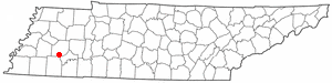 Location of Medon, Tennessee