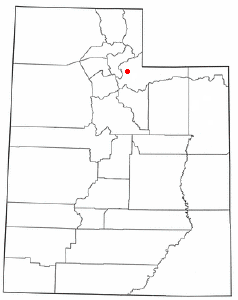 Location of Coalville, Utah