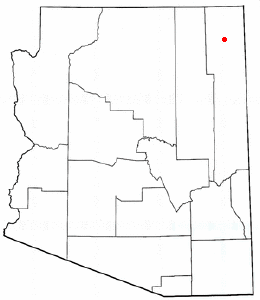 Location of Many Farms, Arizona