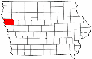 Image:Map of Iowa highlighting Woodbury County.png