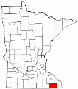 Image:Map of Minnesota highlighting Fillmore County.png