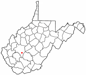 Location of Glasgow, West Virginia