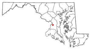 Location of Morningside, Maryland