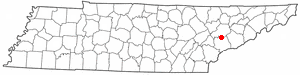 Location of Rockford, Tennessee