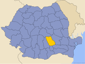 Administrative map of  with Prahova county highlighted