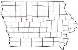 Location of Somers, Iowa