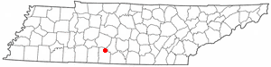 Location of Lynnville, Tennessee