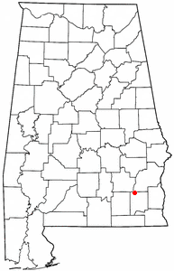 Location of Ariton, Alabama
