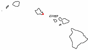 Location of Hawaii Kai, Hawaii