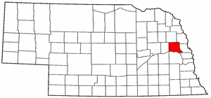 Image:Map of Nebraska highlighting Dodge County.png
