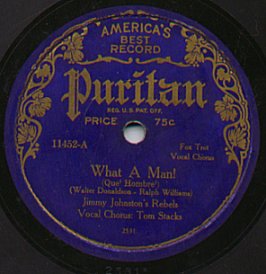 Label of a Puritan Record
