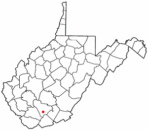 Location of Coal City, West Virginia