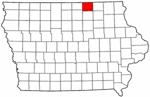 Image:Map of Iowa highlighting Mitchell County.png