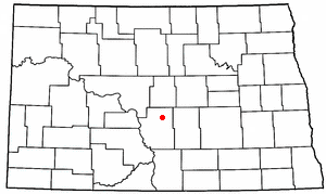 Location of Wing, North Dakota
