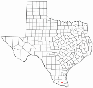 Location of Monte Alto, Texas