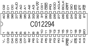 Atari POKEY (C012294) pin-out