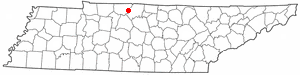 Location of White House, Tennessee
