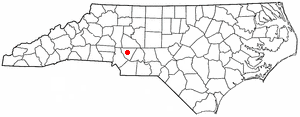 Location of Concord, North Carolina