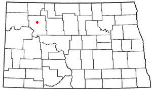 Location of Stanley, North Dakota