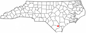 Location of East Arcadia, North Carolina