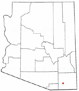 Location of Tombstone, Arizona