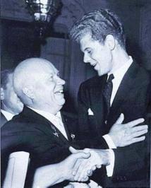 Cliburn and USSR President Nikita Khrushchev