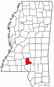 Image:Map of Mississippi highlighting Jefferson Davis County.png