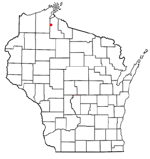 Location of Sanborn, Wisconsin