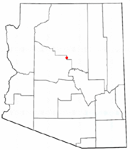 Location of Sedona, Arizona