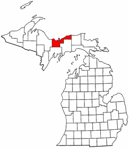 Image:Map of Michigan highlighting Alger County.png
