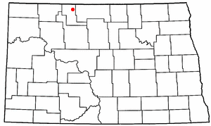 Location of Loraine, North Dakota