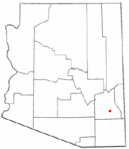 Location of Swift Trail Junction, Arizona