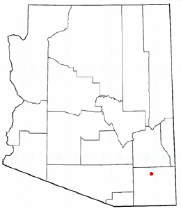 Location of Willcox, Arizona