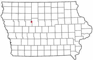 Location of Knierim, Iowa