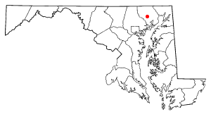 Location of Bel Air North, Maryland