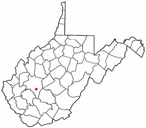 Location of Cedar Grove, West Virginia