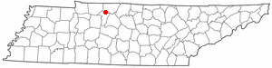 Location of Pleasant View, Tennessee