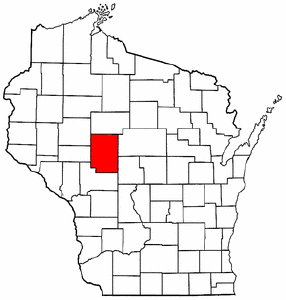 Image:Map of Wisconsin highlighting Clark County.png