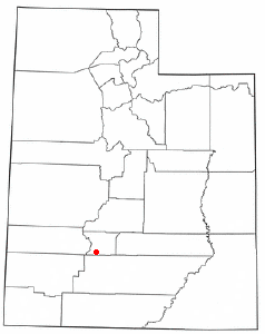 Location of Circleville, Utah