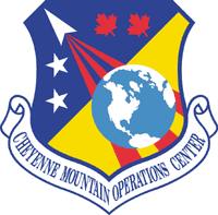 The Cheyenne Mountain Operations Center shield includes both stars and , symbolizing that NORAD is a joint USA/Canada mission to protect North America.